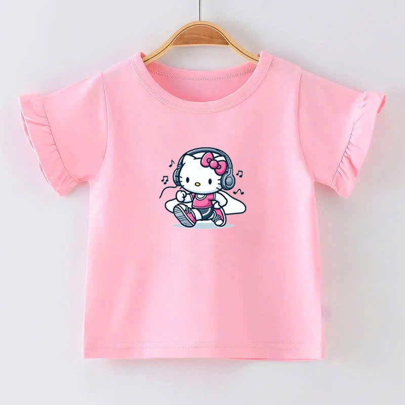 👕 Áo Thun Bé Gái mềm mịn thoáng mát in hình dễ thương 👕 AT159