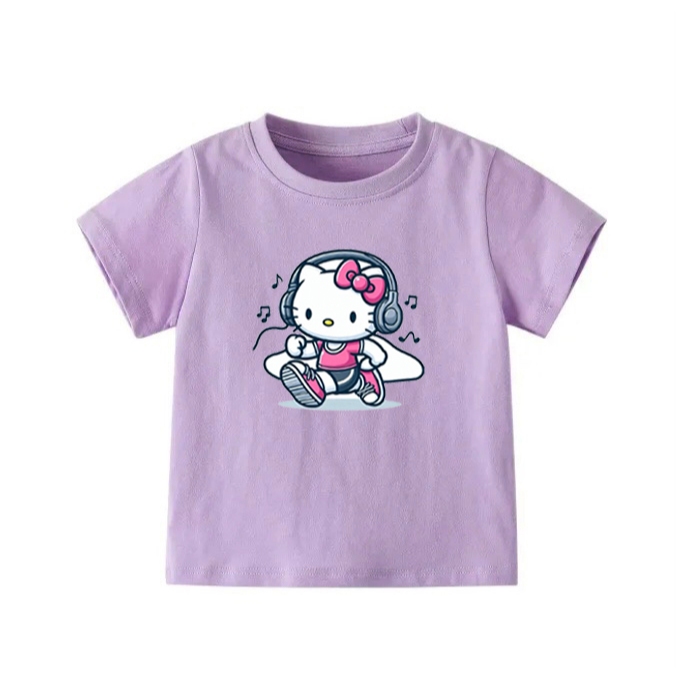 👕 Áo Thun Bé Gái mềm mịn thoáng mát in hình dễ thương 👕 AT159
