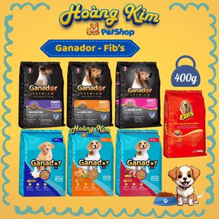 Ganador - Fib's 400g Thức ăn cho Chó con và chó trưởng thành, bổ sung dinh dưỡng. Hoàng Kim Pet