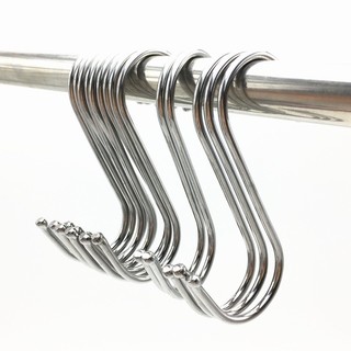 Combo 10 Móc treo đồ Inox hình chữ S - đa năng, tiện dụng