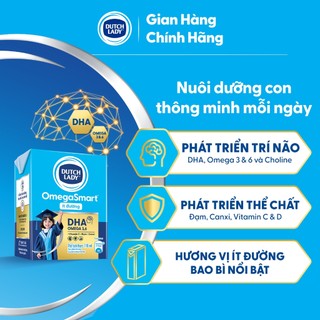 Thùng 48 Hộp Sữa Dinh Dưỡng Dutch Lady OmegaSmart Ít Đường 48x110ml