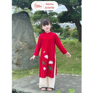 Áo dài nhung cho bé gái Giá Tốt, Sale Tháng 11, Ship Đồng