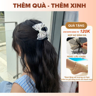 IK Kẹp Tóc Nơ Ren Size Nhỏ Dễ Thương Công Chúa Cho Nữ K355