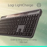 Bàn phím Bluetooth Logitech Signature Slim Solar+ K980 - Sạc bằng ánh sáng mặt trời & nhân tạo, Pin lên đến 10 năm — ảnh 4