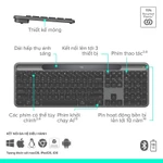 Bàn phím Bluetooth Logitech Signature Slim Solar+ K980 - Sạc bằng ánh sáng mặt trời & nhân tạo, Pin lên đến 10 năm — ảnh 7
