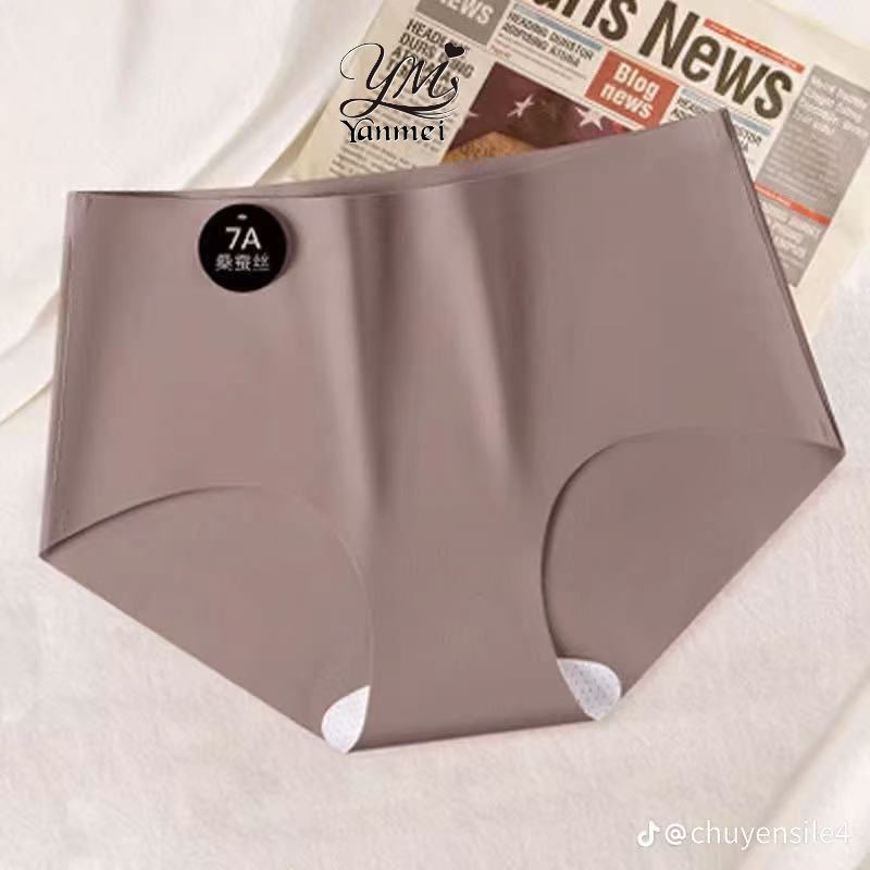 [CÓ CHE TÊN] Quần lót su lạnh không lộ viền, quần lót mặc áo dài ko lộ viền, lớp cotton kháng khuẩn mã 7A