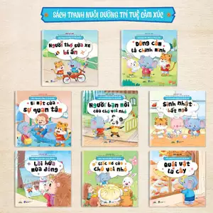 Sách Tranh - Bộ 8 Cuốn Nuôi Dưỡng Trí Tuệ Cảm Xúc: Giúp Trẻ Phát Triển EQ Và Quản Lý Cảm Xúc