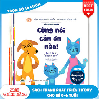 Sách Ehon - Combo 10 Quyển Sách Ehon Song Ngữ Việt - Anh Phát Triển Tư Duy Cho Bé 0 - 6 Tuổi - Tiên Phong Books
