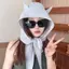 Mũ Trùm Phối Tai Mèo Chống Nắng Mưa, Nón Chống Nắng Vải Dù Bóng Đa Năng, Làm Túi Đeo Chéo H&L N969