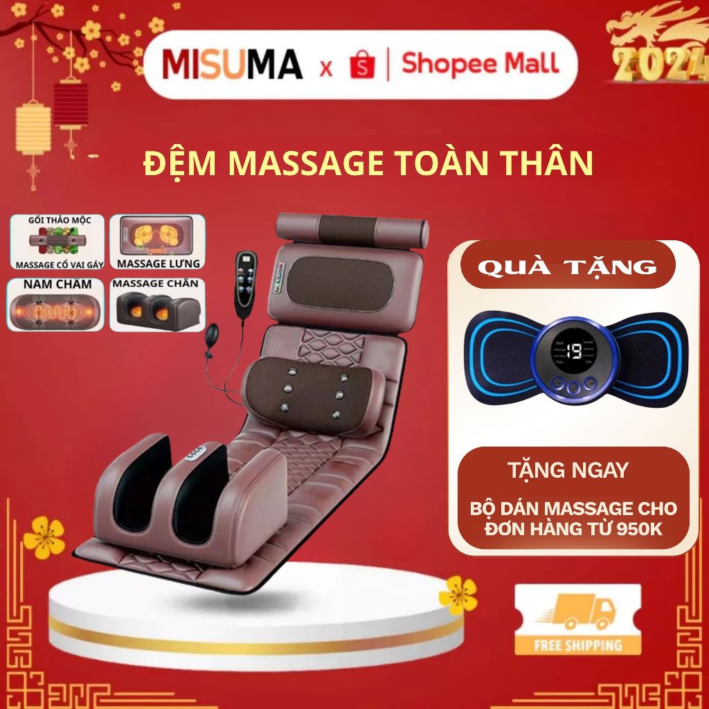 Nệm Massage Toàn Thân Đệm Massage Toàn Thân Cao Cấp Z120 Nâng Cấp Đá Làm Ấm, Dụng Cụ Phục Hồi Sức Khoẻ