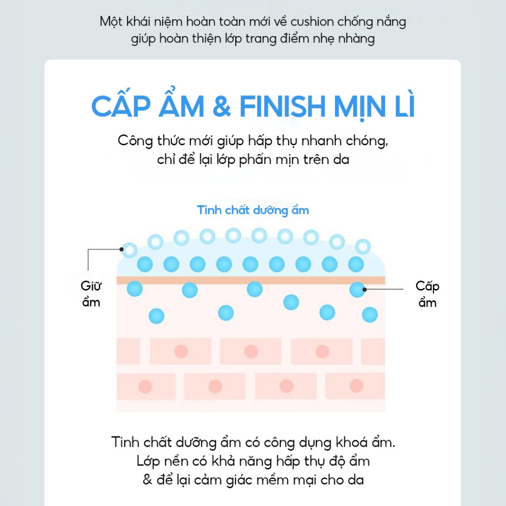 Phấn nước chống nắng hiệu ứng mịn lì Tocobo Blur Finish Sun Cushion SPF50+ PA++++13g