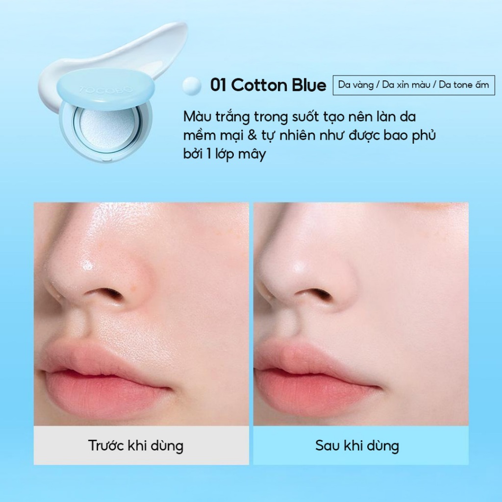 Phấn nước chống nắng hiệu ứng mịn lì Tocobo Blur Finish Sun Cushion SPF50+ PA++++13g