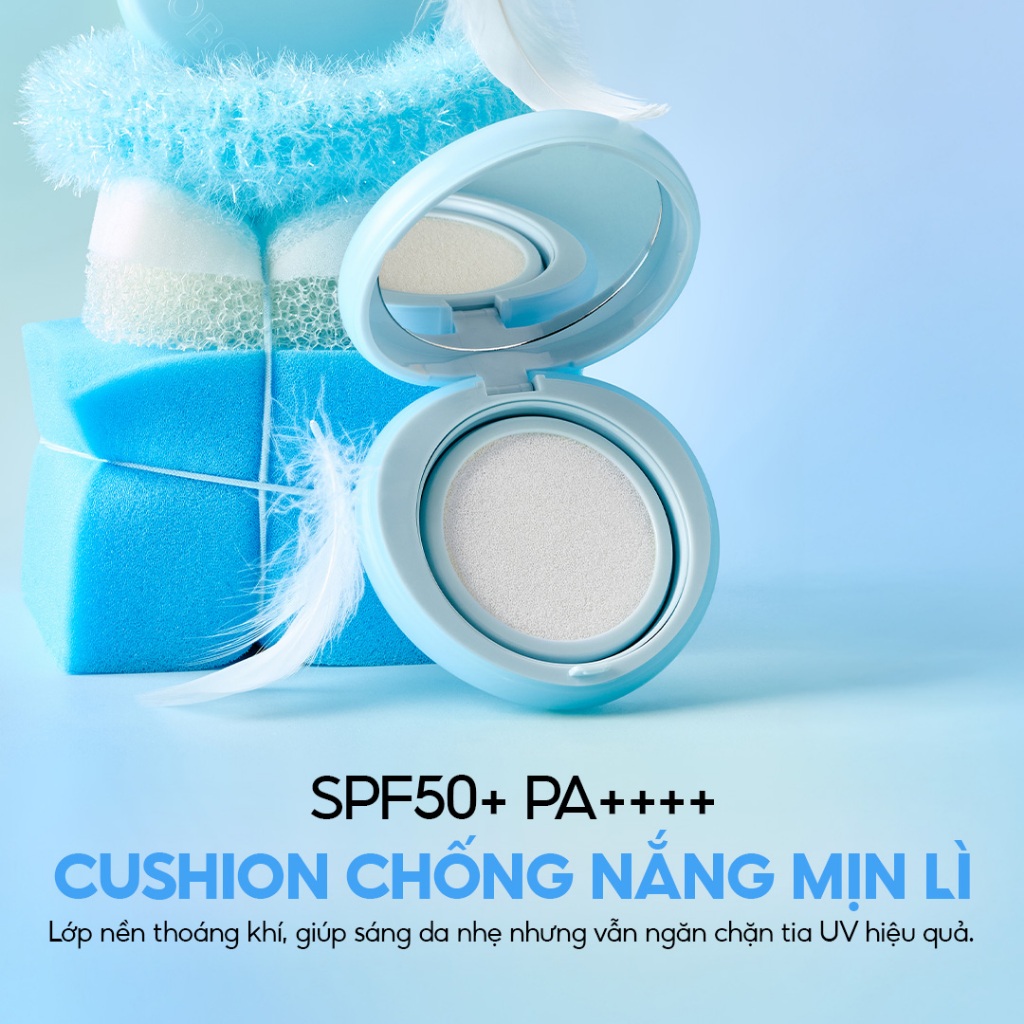 Phấn nước chống nắng hiệu ứng mịn lì Tocobo Blur Finish Sun Cushion SPF50+ PA++++13g