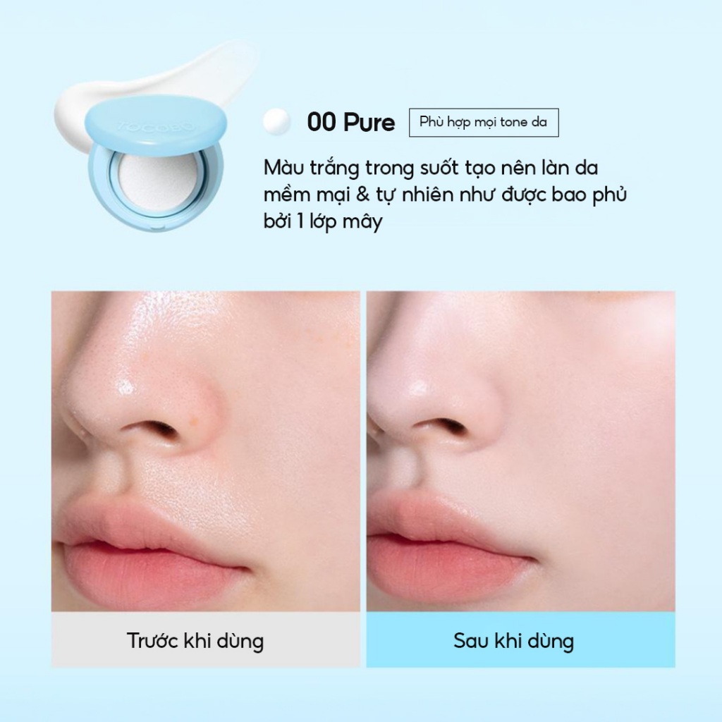 Phấn nước chống nắng hiệu ứng mịn lì Tocobo Blur Finish Sun Cushion SPF50+ PA++++13g