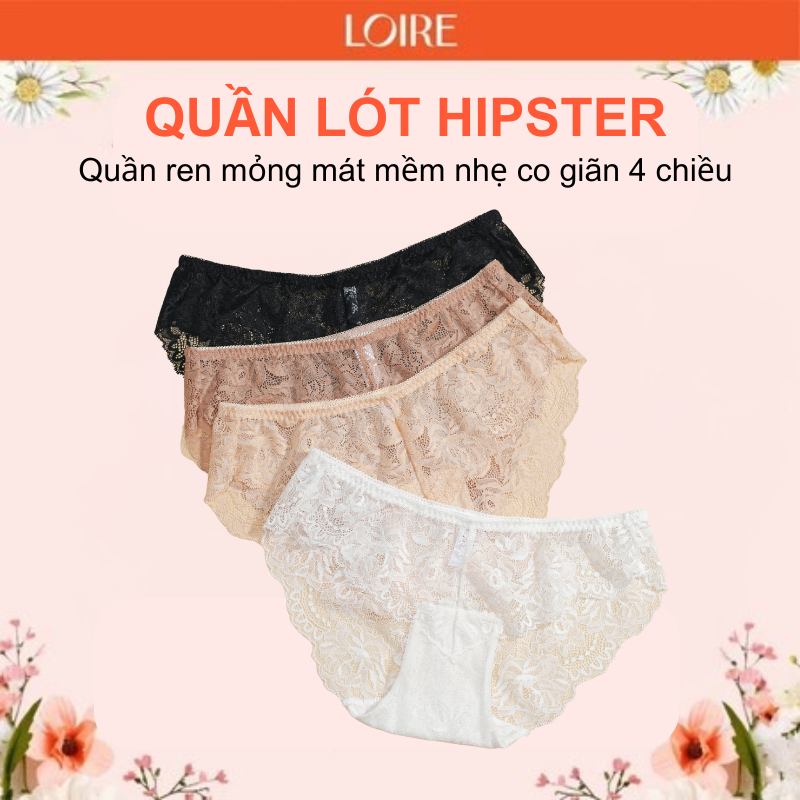 Combo Quần Lót Loire QL250517 Dáng Ren Mềm Đáy Quần Kháng Khuẩn