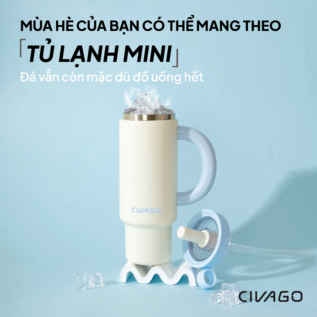 CIVAGO（36oz）Bình nước dung tích cực lớn, thích hợp đựng cả nước nóng và nước lạnh. | BigBuy360 - bigbuy360.vn