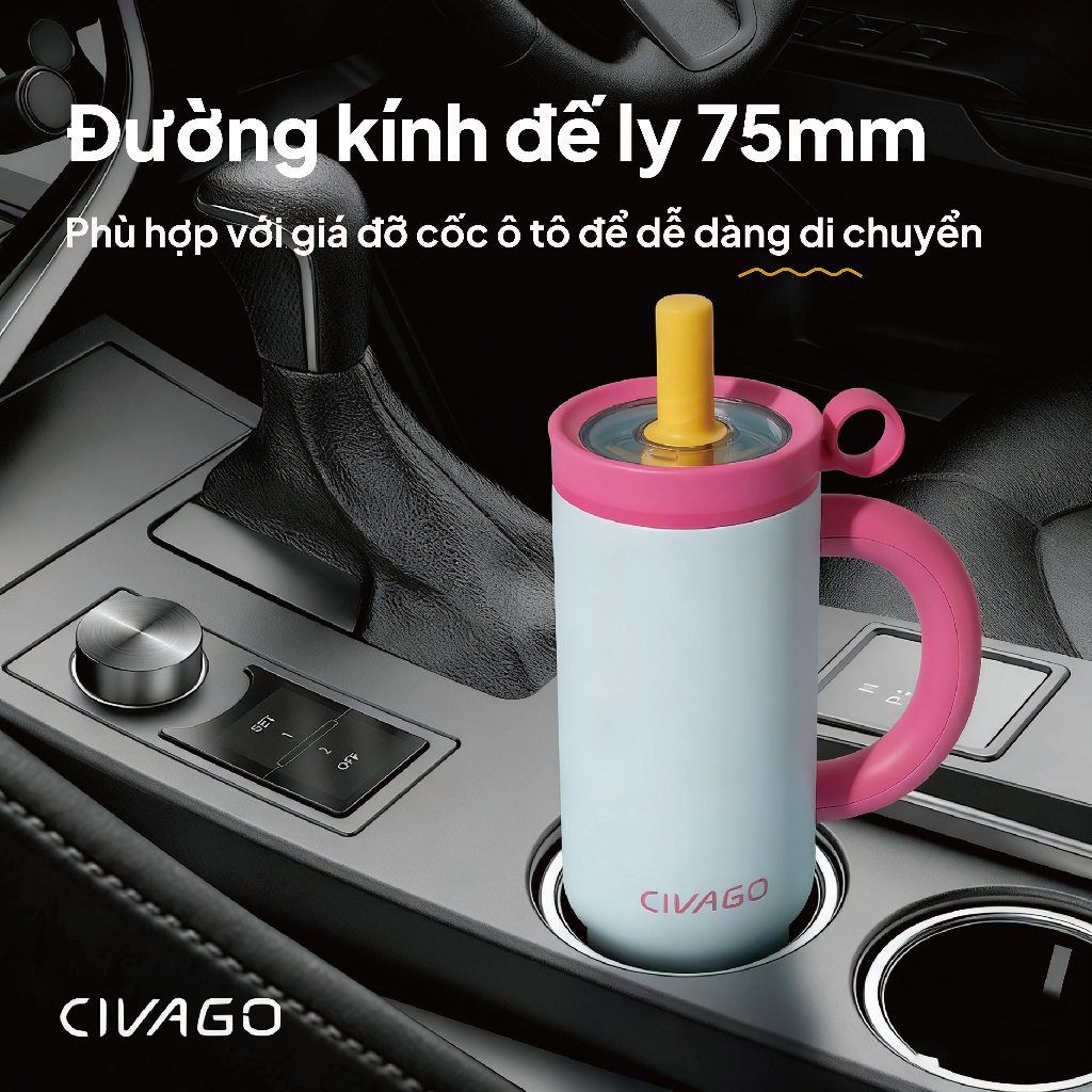 CIVAGO（36oz）Bình nước dung tích cực lớn, thích hợp đựng cả nước nóng và nước lạnh. | BigBuy360 - bigbuy360.vn
