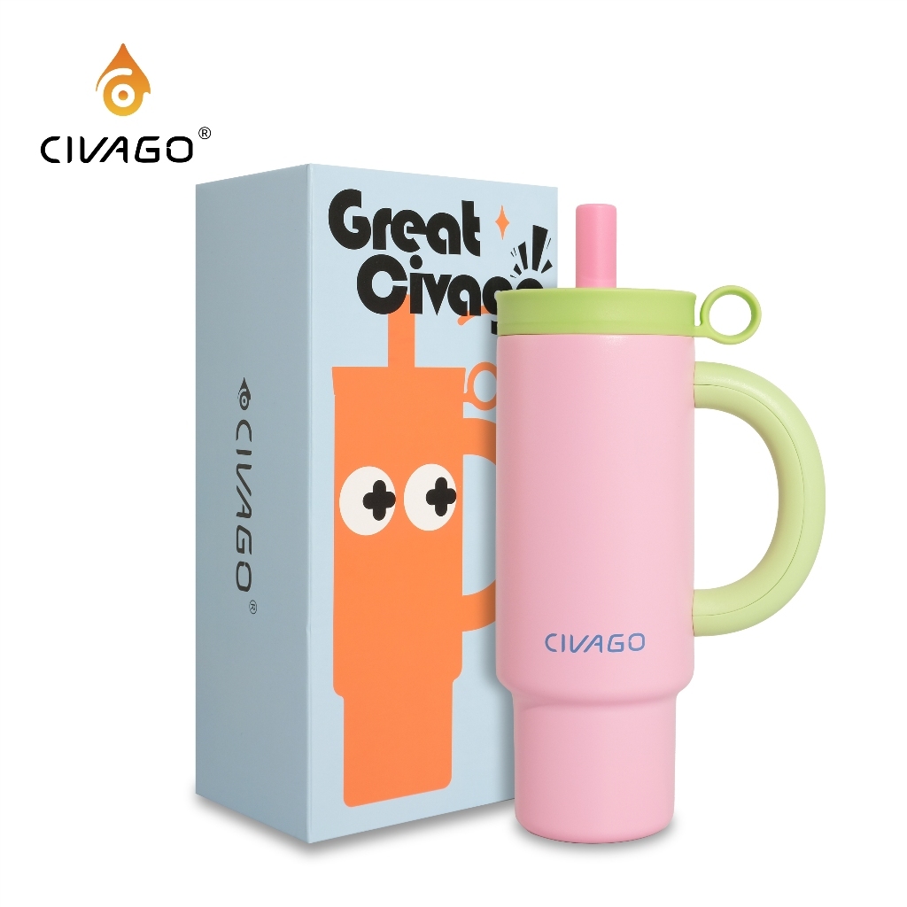 CIVAGO（36oz）Bình nước dung tích cực lớn, thích hợp đựng cả nước nóng và nước lạnh. | BigBuy360 - bigbuy360.vn