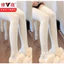 Tất đùi cao gối đen trắng xịn