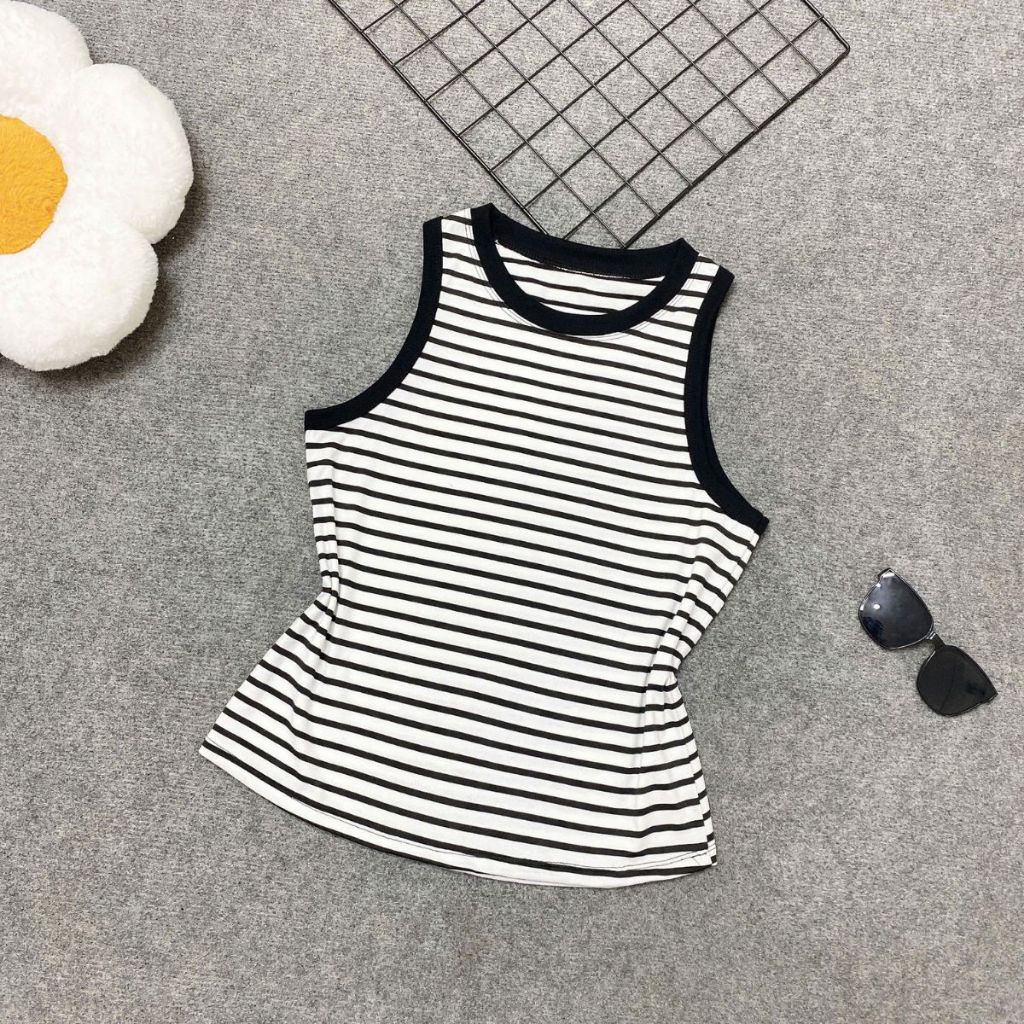 Áo Thun Cổ Tròn Balo Kẻ Sọc Bigsize Nữ – Vải Thun Cotton 4 Chiều Mềm Mịn Co Giãn A321