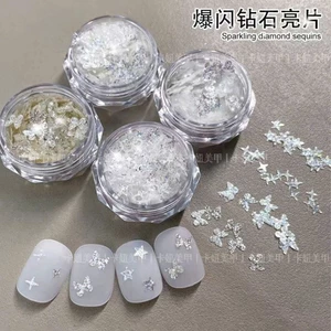 Sét 4 ô nhũ ẩn ,nhũ kim tuyến ngôi sao.