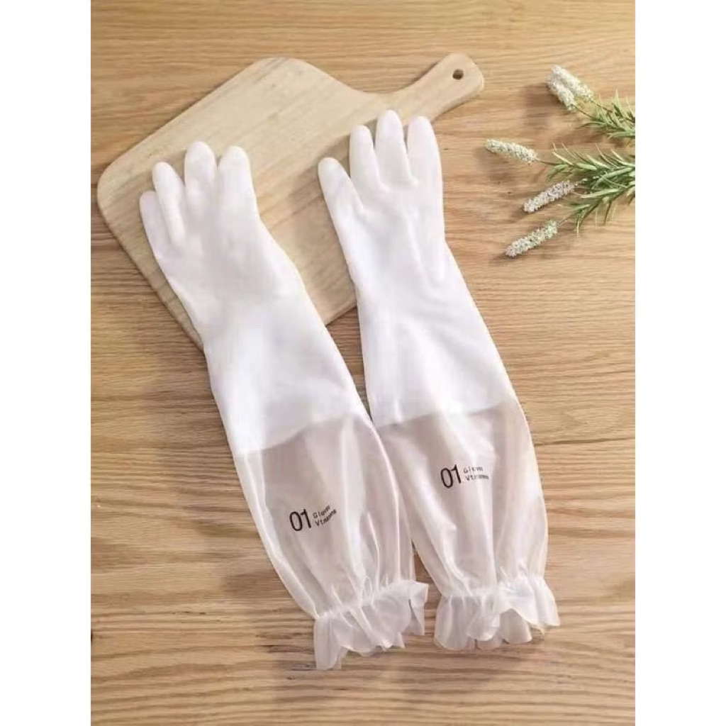 Giảm 60% găng tay cao su hươu dài 30CM-46CM găng tay rửa bát tiện dụng cho mọi gia đình