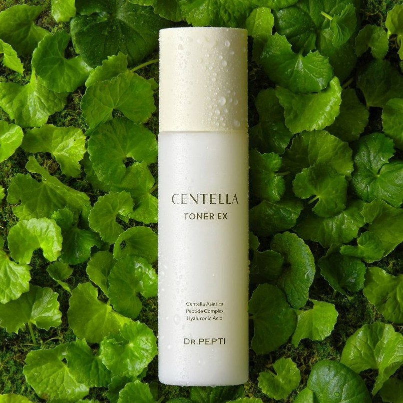 Nước hoa hồng dưỡng da Căng Bóng Dr. Pepti - Centella Toner  EX 180ml