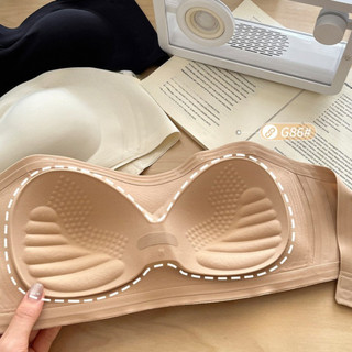 Áo Ngực Su Nữ Quây Ngang Viền Silicon Chống Tuột, Áo Lót Không Gọng Không Dây Thoáng King Shop A-G86