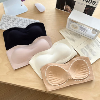 Áo Ngực Su Nữ Quây Ngang Viền Silicon Chống Tuột, Áo Lót Không Gọng Không Dây Thoáng King Shop A-G86
