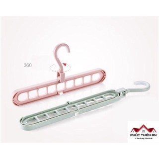 Combo 3 Móc treo quần áo đa năng - 9 lỗ, xoay 360 độ - tiết kiệm không gian