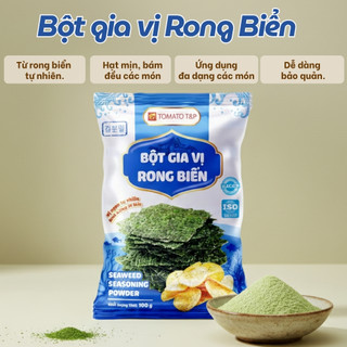 Bột Rong Biển Tomato T&P Gói 100g Trộn Bánh Tráng, Lắc Khoai Tây Chiên, Cơm Cháy Rong Biển - RB72