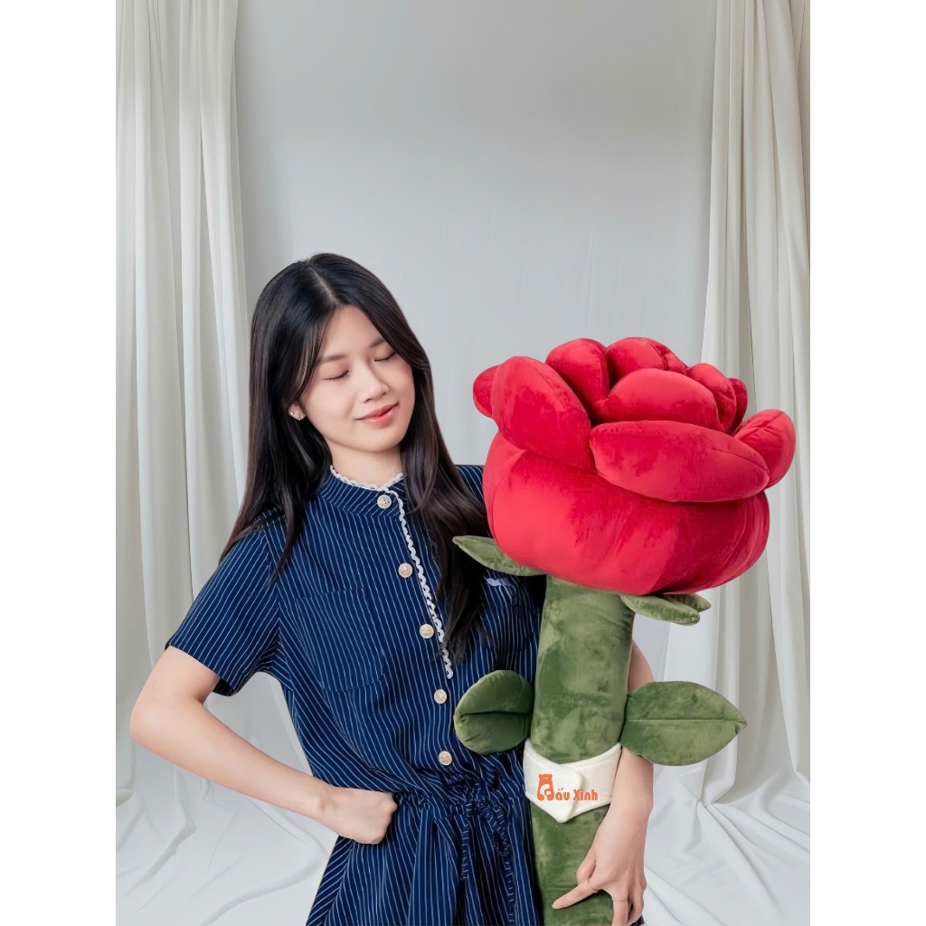 Gấu Bông Hoa Hồng Đỏ - Quà Tặng Lãng Mạn Cho Bạn Gái Dịp Sinh Nhật Valentine Giáng Sinh G175