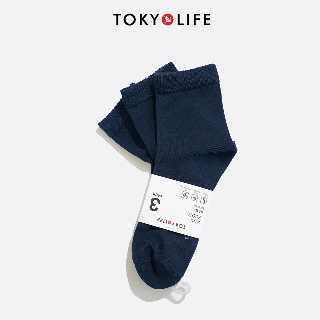[Pack 3 Đôi] Tất Chân Nam Cổ Trung Thời Trang 40004114 - TOKYOLIFE