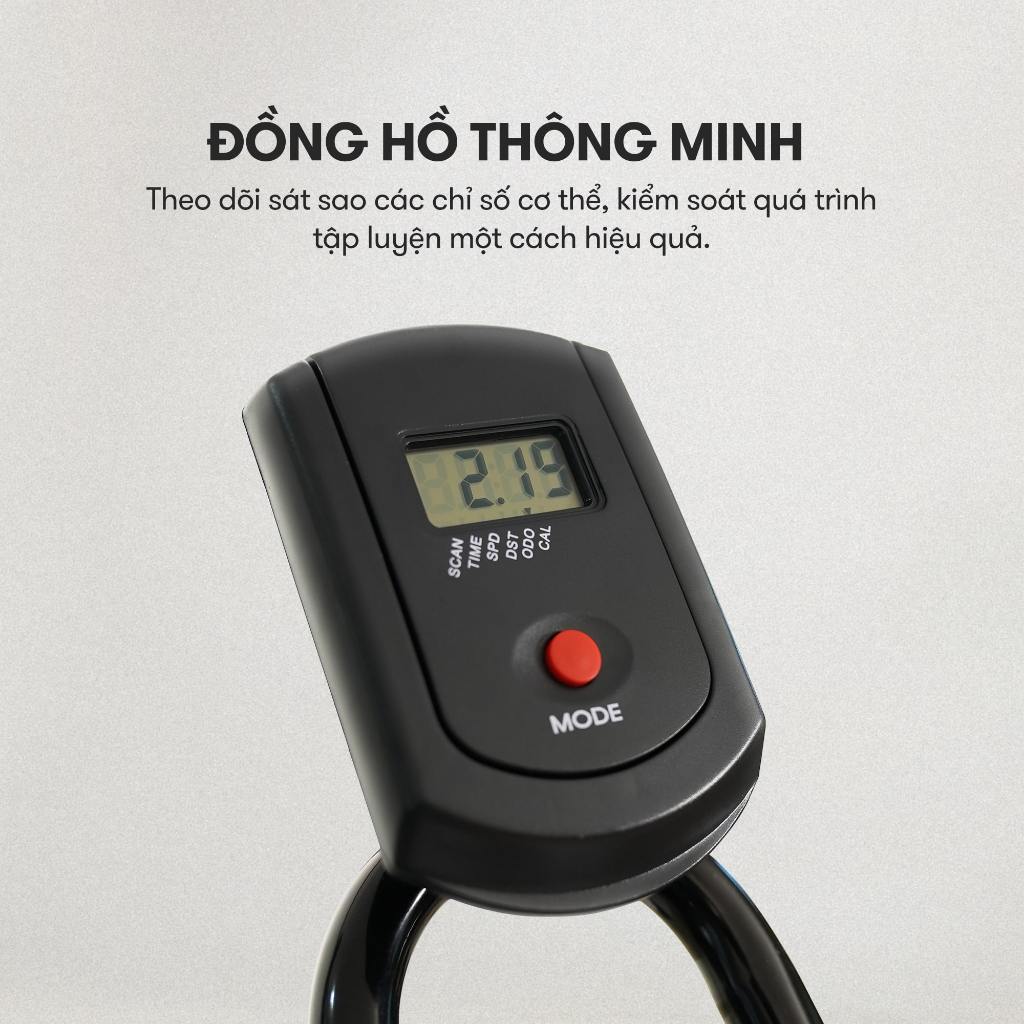 [KOL] Xe đạp tập KINGSPORT BK-5806 bánh đà 6kg khả năng kháng lực cao, đồng hồ thông minh