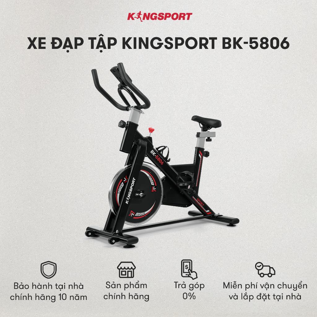 [KOL] Xe đạp tập KINGSPORT BK-5806 bánh đà 6kg khả năng kháng lực cao, đồng hồ thông minh