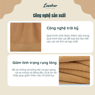 Khăn Gội Cotton Cao Cấp Lavemo 35x75cm Mềm Mịn Thấm Hút Tốt Dùng Cho Gia Đình Spa Khách Sạn KG
