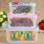 Bộ lạnh bầu 3 hộp nhựa 1650ml, 1200ml,600 ml đựng thực phẩm có nắp Song Long Plastic - 2073