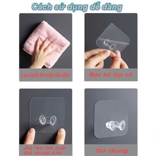 Combo 3 Móc dán tường giữ phích cắm điện, dây điện, treo đồ vật đa năng, tiện dụng