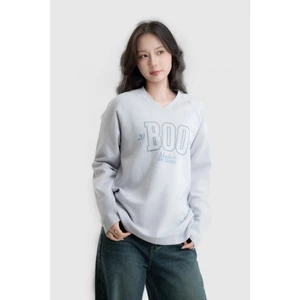 Áo Longsleeves Boo Dài Tay Overfit Raglan Cổ Tim Chất Liệu Interlock Nhiều Màu Sắc Dày Dặn, Ấm Áp