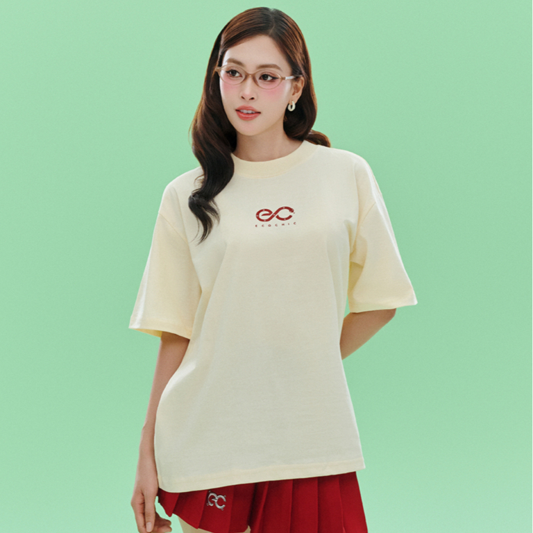Áo Thun Local Brand ECOCHIC SSSIZZLE TSHIRT Chính Hãng Form Rộng Phông Nam Nữ Unisex Oversize 100% Cotton B135