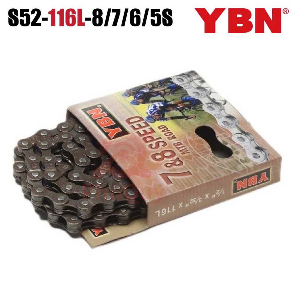 Sên Xe Đạp YBN S52-114L Dùng Líp 5/6/7 Tầng