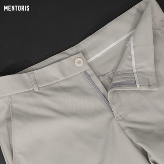 Quần Short Nam Cạp Cúc Cao Cấp Mentoris, Vải Kaki Day Dặn, Form Trên Gối Sang trọng MSR15