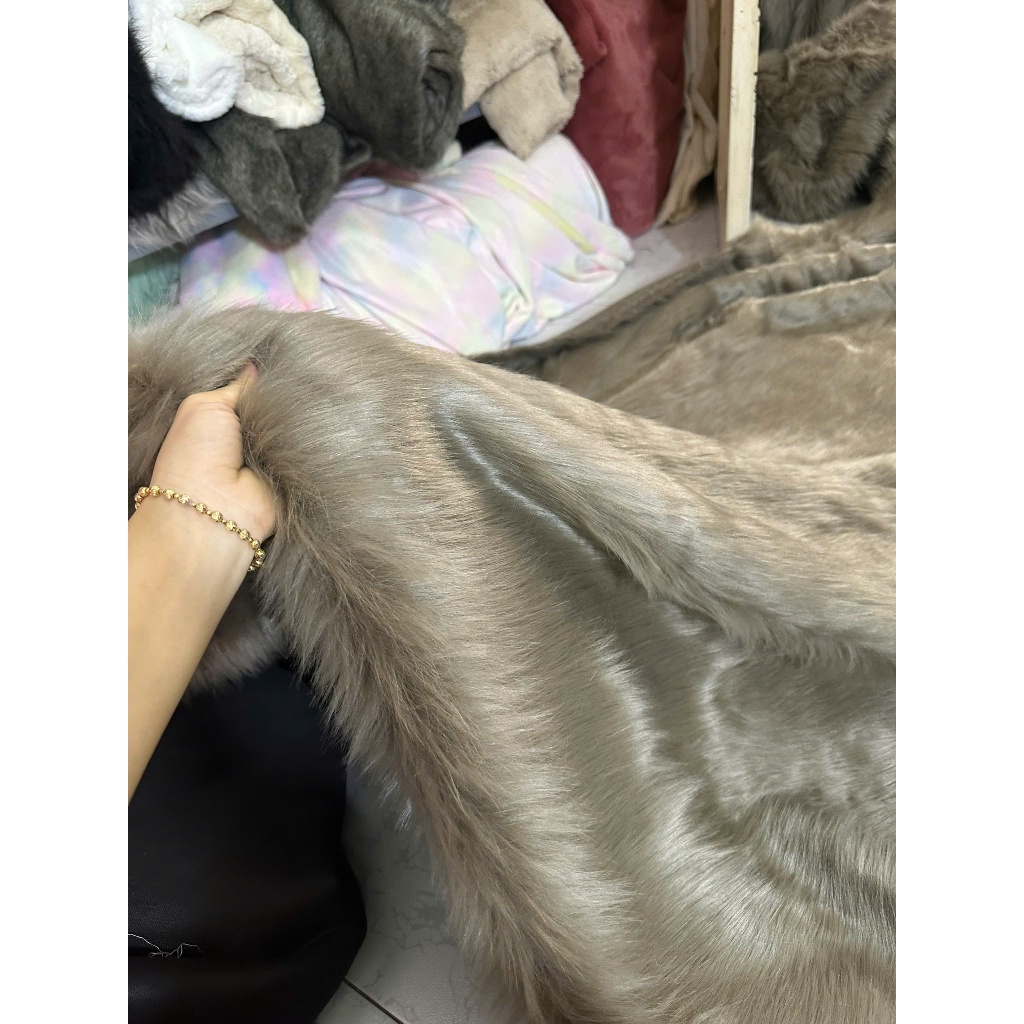 THẢM LÔNG TÔNG NÂU KÍCH THƯỚC TO 1M , 2M