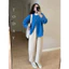 -Áo Khoác Len Lông LOẠI 1 Mềm Mịn Màu Xanh Blue, Cúc Đồng Vintage – Form Rộng Thoải Mái, Size S-2XL