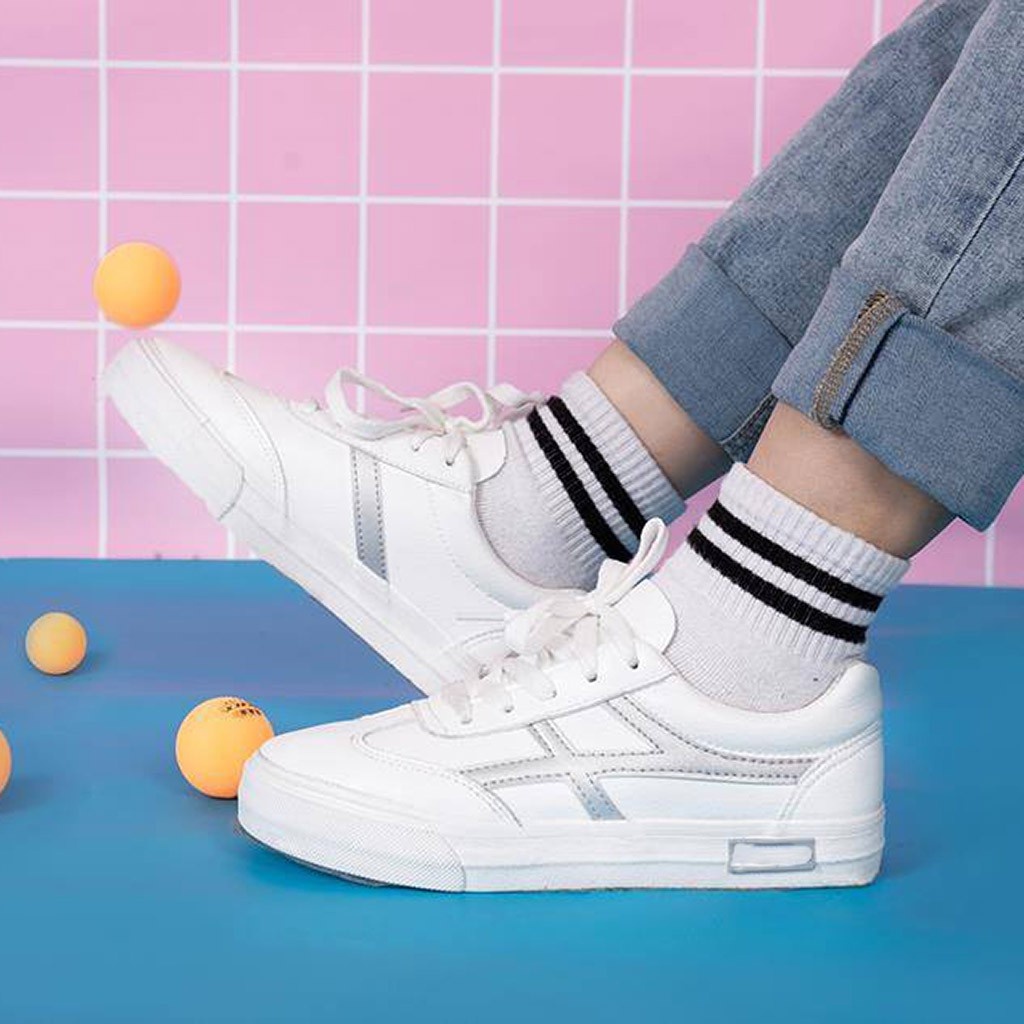 Tất Vớ Nam Nữ Cổ Ngắn Phong Cách Hàn Quốc 2 Sọc Ngang Co Dãn, Vớ Nam Nữ Cổ Thấp T&T Unisex