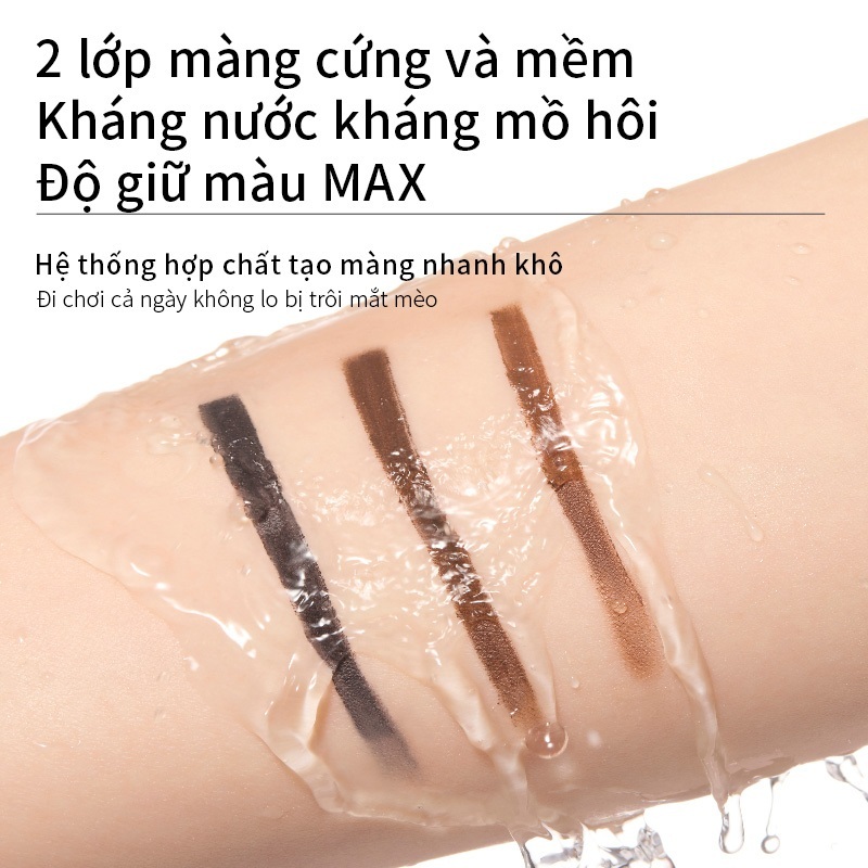 Bút kẻ mắt dạng gel Mooekiss chống lem chống nước chống mồ hôi lâu trôi dành cho người mới bắt đầu 100mg