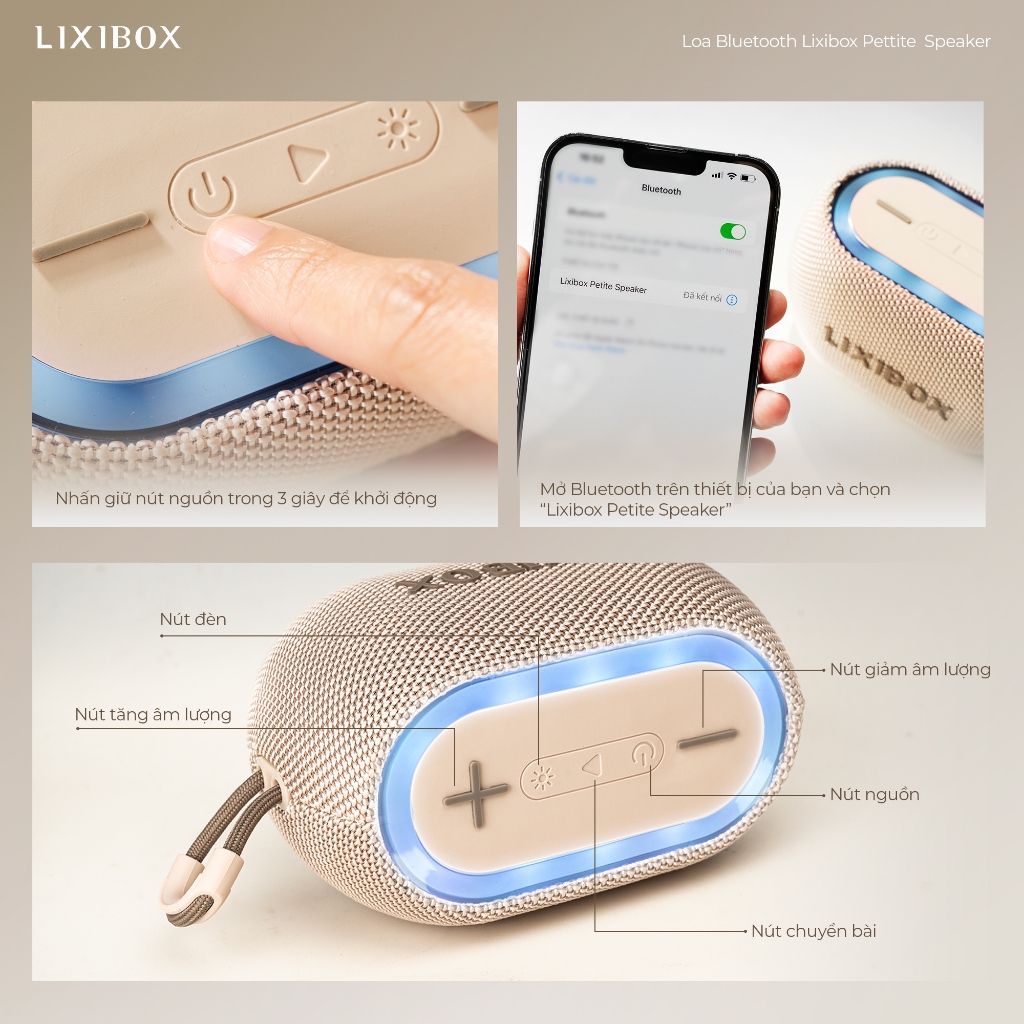 [Gift] Loa Bluetooth Lixibox Petite Speaker