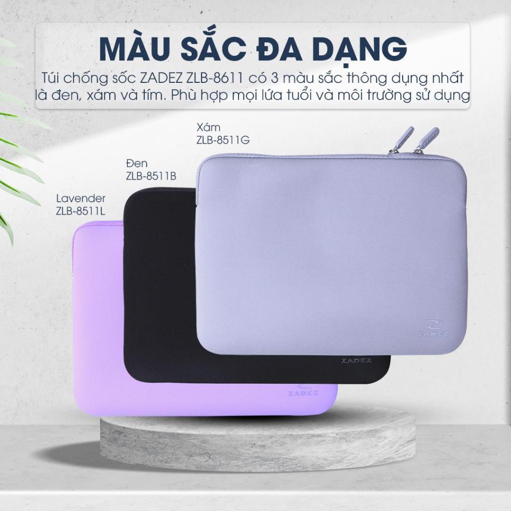 Túi Chống Sốc Laptop ZADEZ ZLC-8611 Series – 13/14/16 Inches, Vải Nylon Tổng Hợp, Chống Trầy Xước