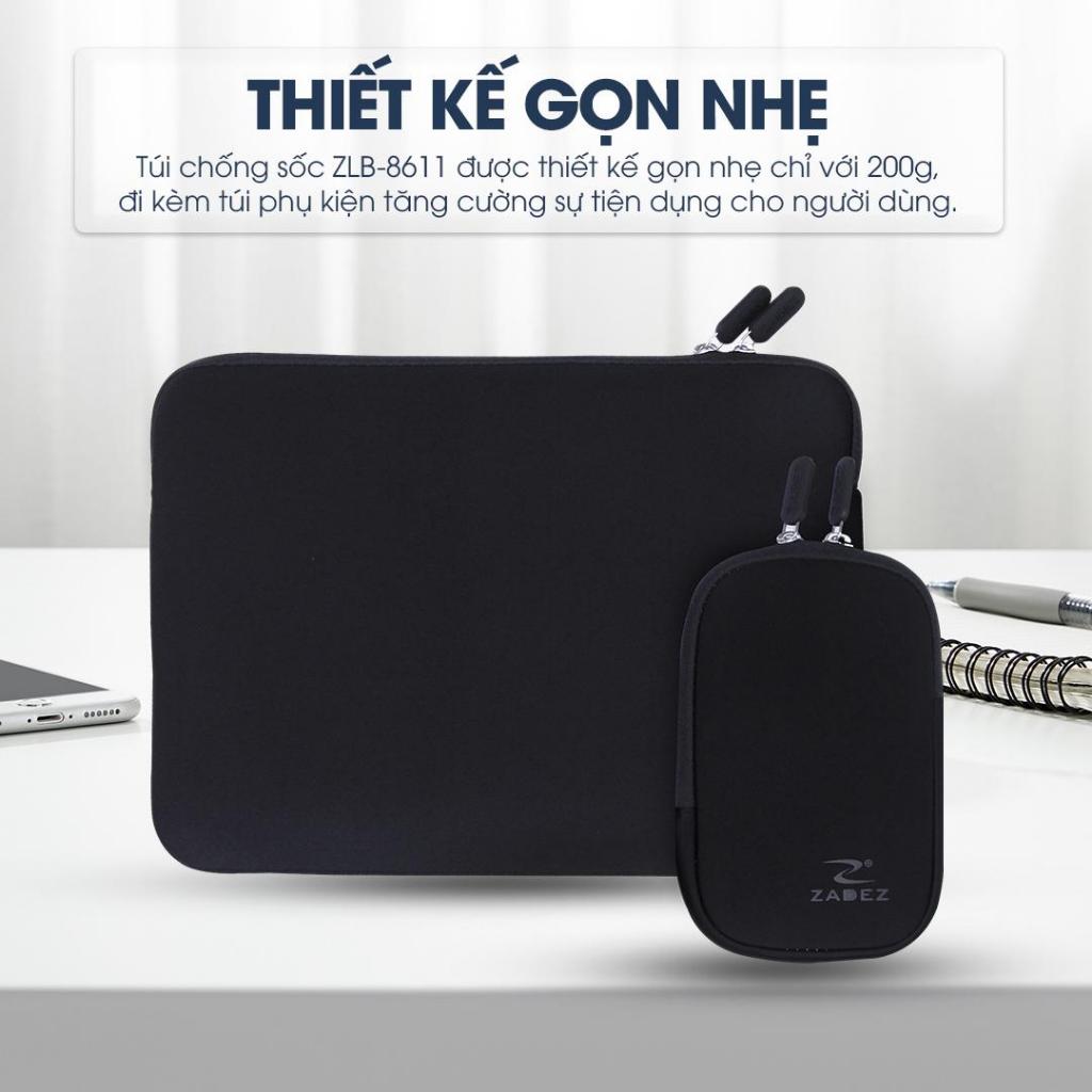 Túi Chống Sốc Laptop ZADEZ ZLC-8611 Series – 13/14/16 Inches, Vải Nylon Tổng Hợp, Chống Trầy Xước