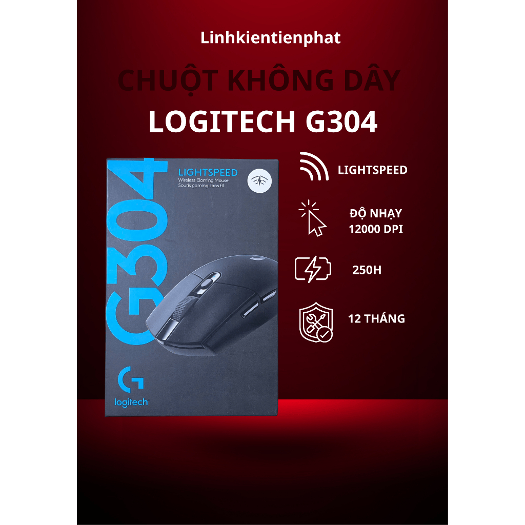 Chuột Gaming Không Dây Logitech G304 – Hiệu Năng “Thần Tốc”, Thiết Kế Chuẩn Esports